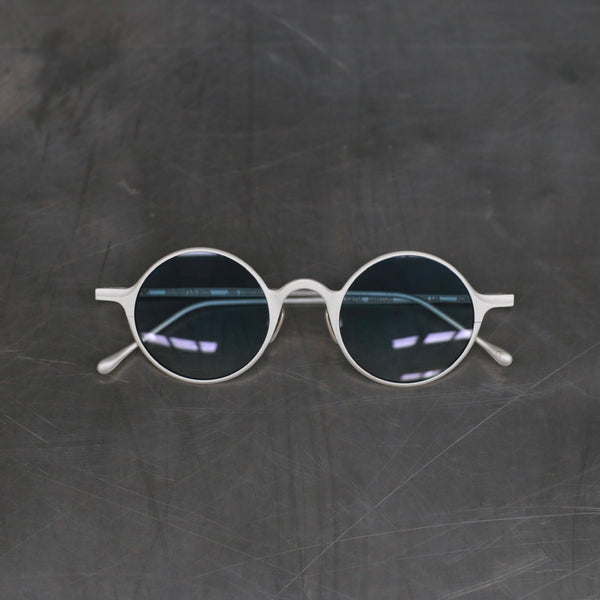 Rigards RG0111 series copper and titanium made high degree of handmade glasses RG-RG0111AG-CYLP sterling silver frame blue lens